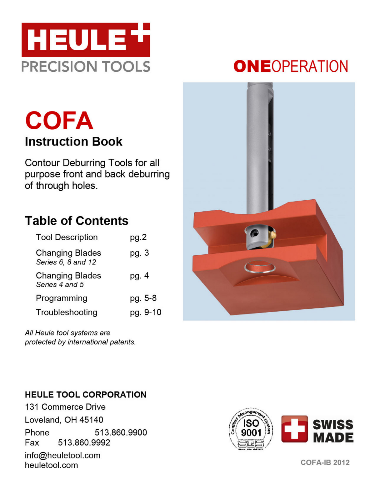 COFA Instructions Book Cover